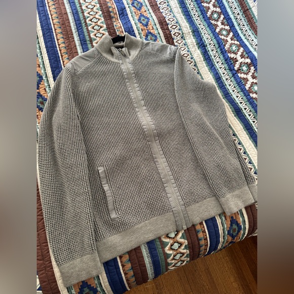 Gray sweater with zipper Calvin Klein size M-L - Picture 10 of 13